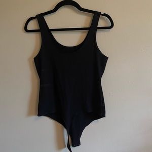 Scoop Neck Black Tank